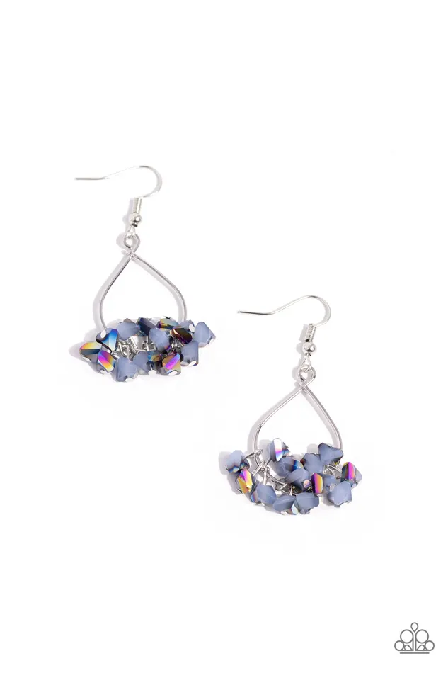 Paparazzi Accessories Earrings Charm of the Century Blue Earrings Jewelry by Bretta
