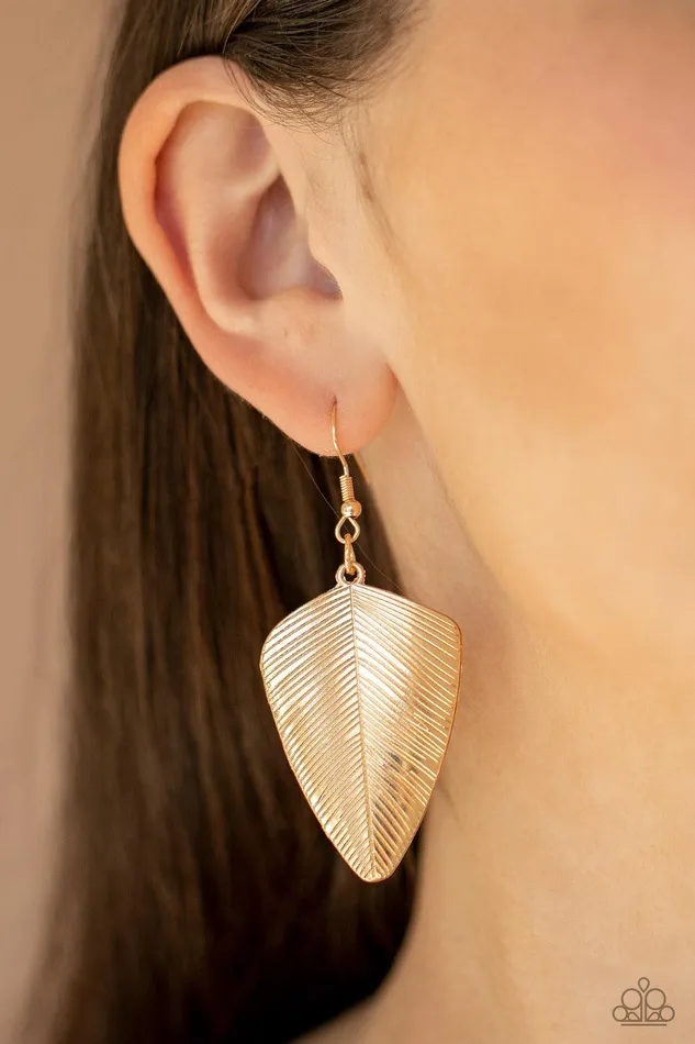 Paparazzi Accessories Earrings One Of The Flock Gold Earrings Jewelry by Bretta