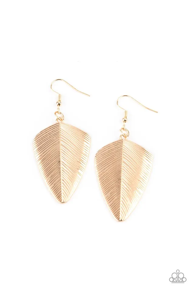 Paparazzi Accessories Earrings One Of The Flock Gold Earrings Jewelry by Bretta