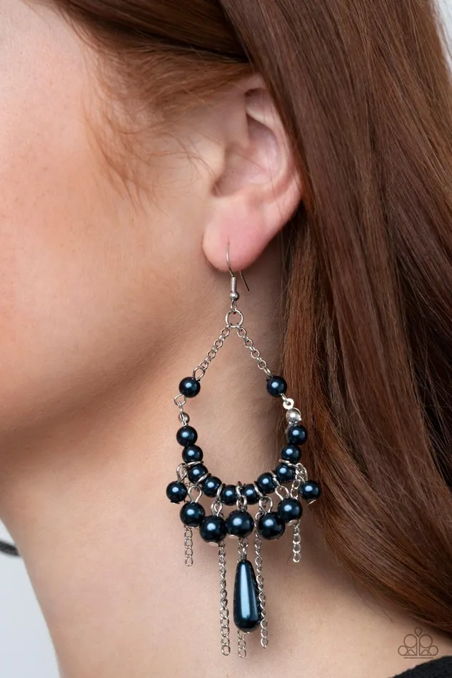 Paparazzi Accessories Earrings Party Planner Posh Blue Earrings Jewelry by Bretta