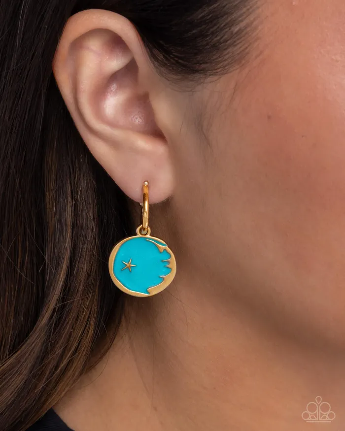 Paparazzi Accessories Earrings South Star Blue Earrings Jewelry by Bretta