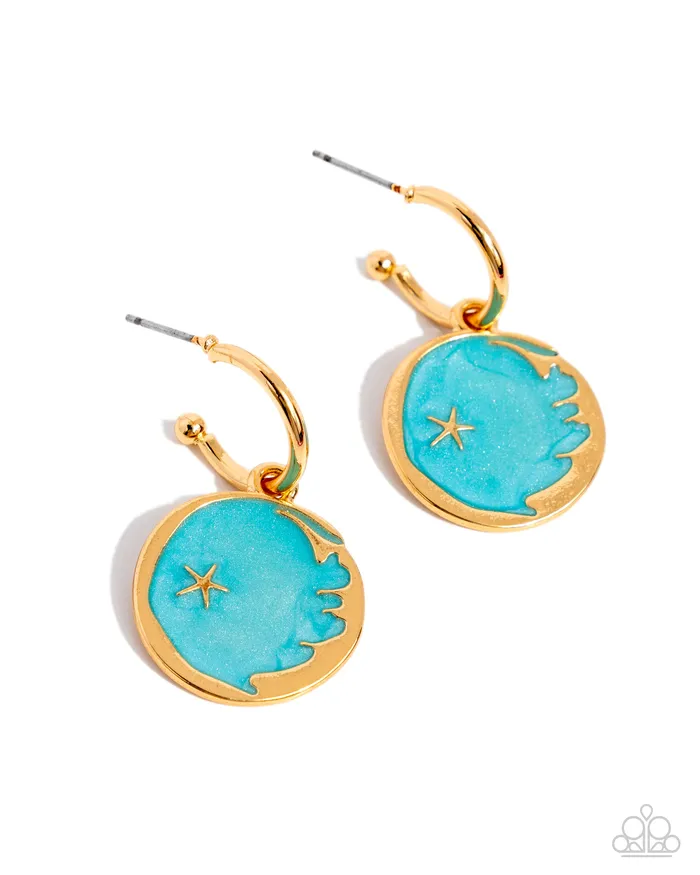 Paparazzi Accessories Earrings South Star Blue Earrings Jewelry by Bretta