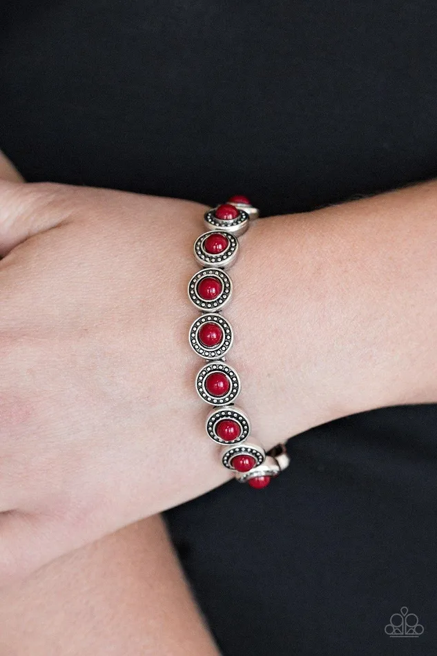 Paparazzi Accessories Globetrotter Goals Red Bracelet Jewelry By Bretta Bracelets