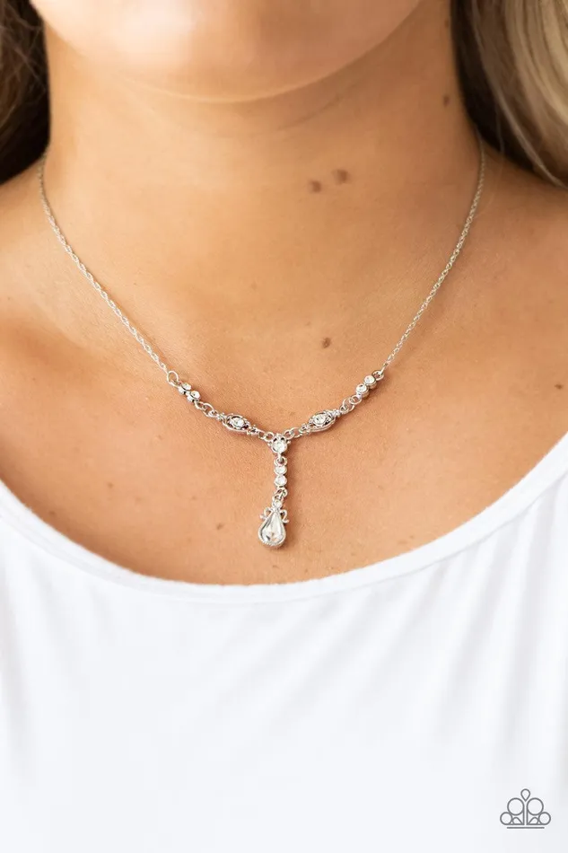Paparazzi Accessories Necklaces Diva Dazzle White Necklace Jewelry by Bretta