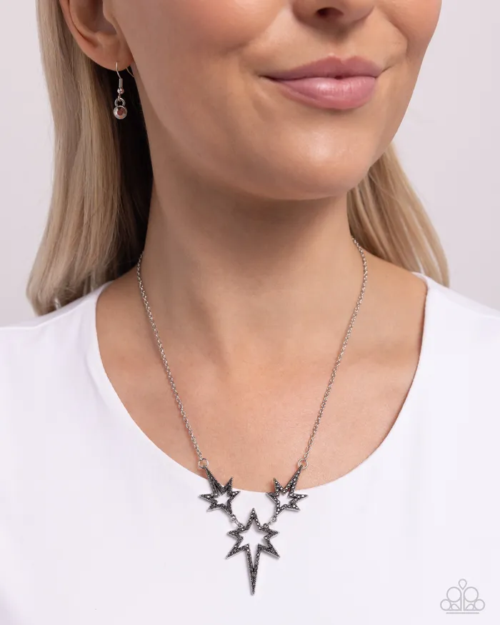 Paparazzi Accessories Necklaces Explosive Exhibit Silver Necklace Jewelry by Bretta