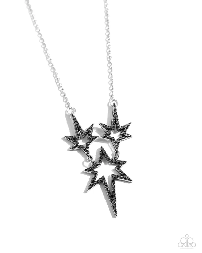 Paparazzi Accessories Necklaces Explosive Exhibit Silver Necklace Jewelry by Bretta