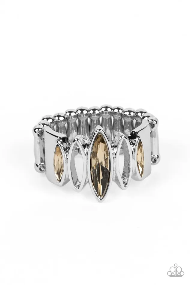 Paparazzi Accessories Rings Distant Cosmos Brown Ring Jewelry by Bretta
