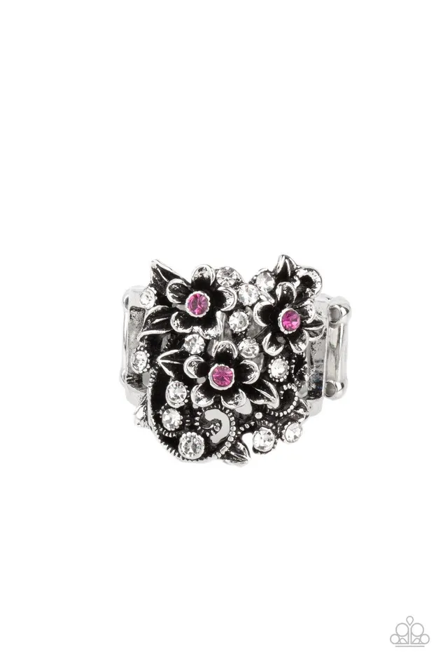 Paparazzi Accessories Rings Perfectly Perennial Pink Ring Jewelry by Bretta