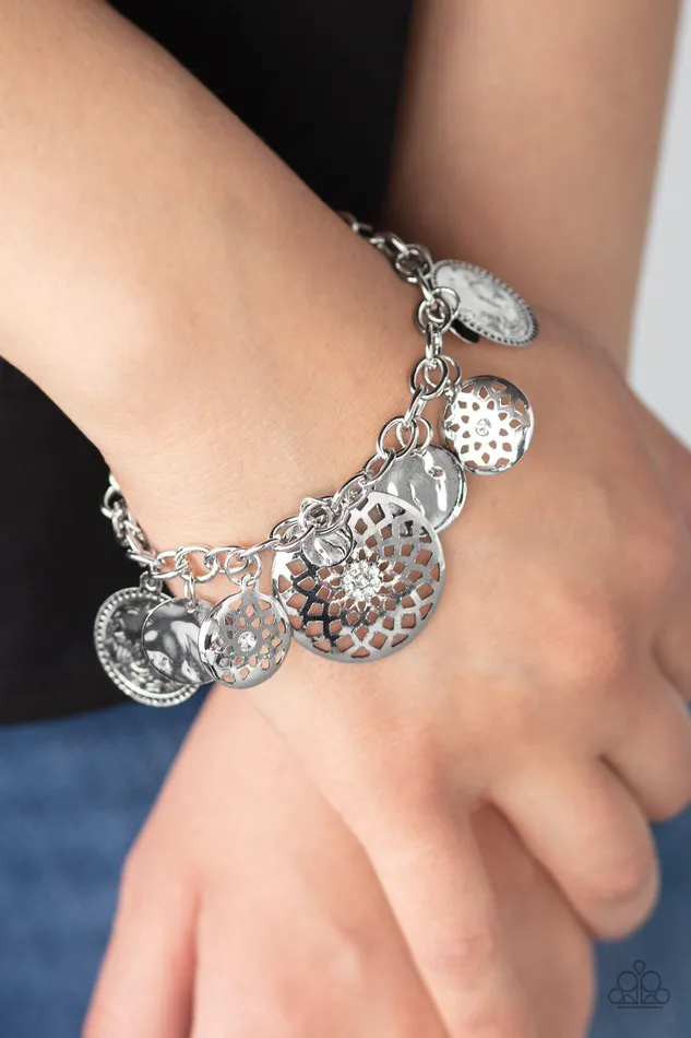 Paparazzi Accessories Trinket Tranquility White BraceletJewelry By Bretta Bracelets