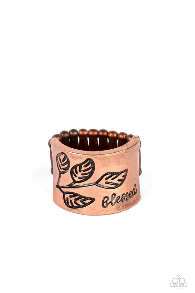Rings Blessed with Bling Copper Ring Jewelry by Bretta Paparazzi Accessories