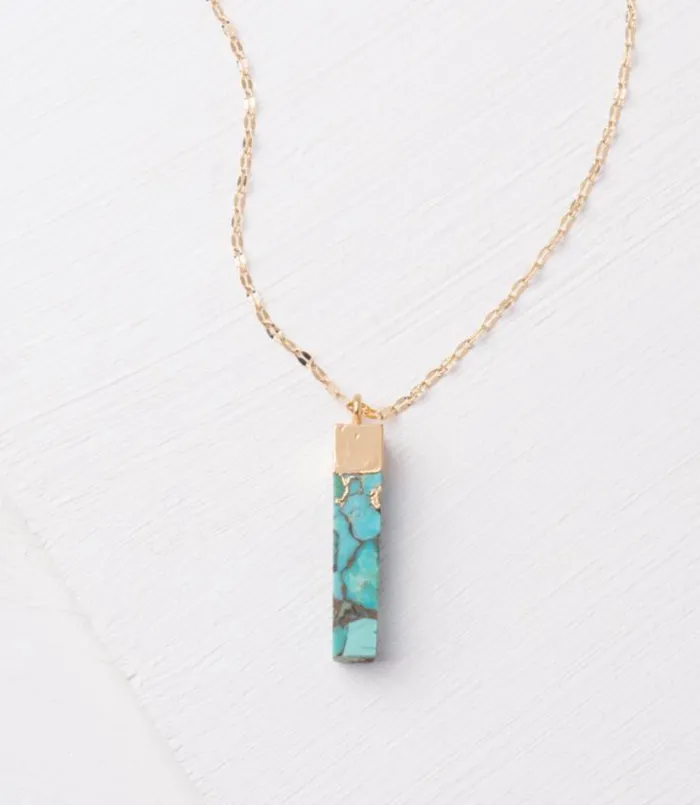 Starfish Project Necklaces Turquoise Gold Bar Necklace Give Freedom To Girls Women