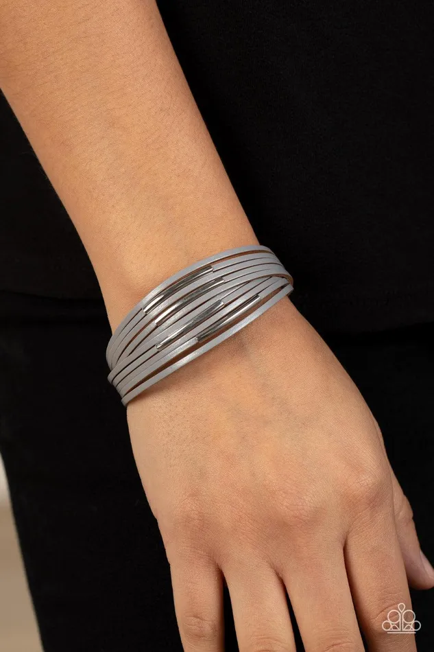 Suburban Outing Silver Bracelet Jewelry by Bretta Paparazzi Accessories Bracelets