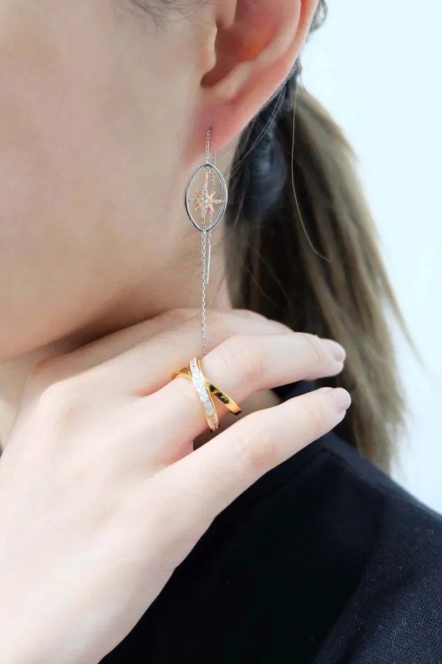 acemijewelry 8 Star Dangling Earring Earrings