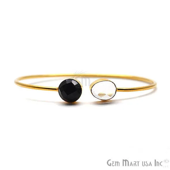 Adjustable Gold Plated Stacking Bangle Bracelet Womens Jewelry GemMartUSA Bracelets Adjustable Gold Plated Stacking Bangle Bracelet Womens Jewelry GemMartUSA Bracelets
