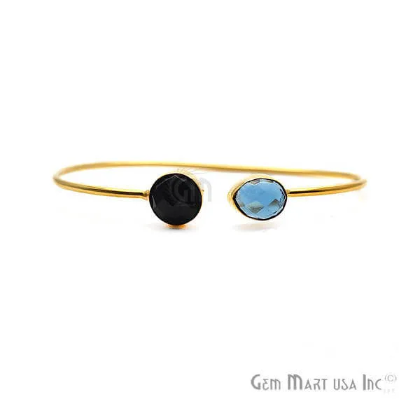 Adjustable Gold Plated Stacking Bangle Bracelet Womens Jewelry GemMartUSA Bracelets Adjustable Gold Plated Stacking Bangle Bracelet Womens Jewelry GemMartUSA Bracelets