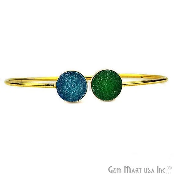 Adjustable Gold Plated Stacking Bangle Bracelet Womens Jewelry GemMartUSA Bracelets Adjustable Gold Plated Stacking Bangle Bracelet Womens Jewelry GemMartUSA Bracelets