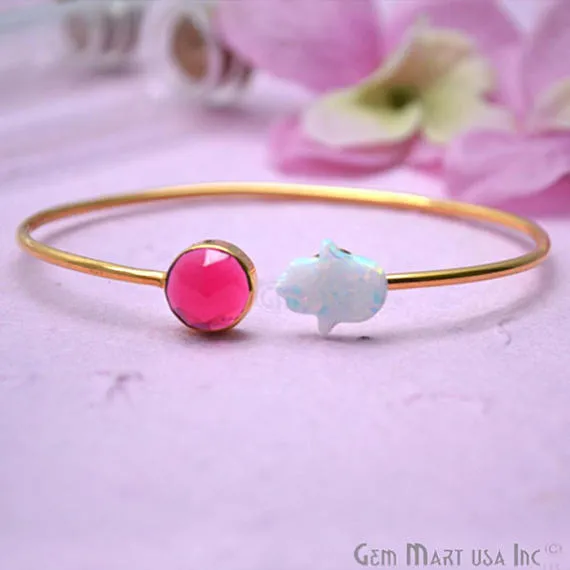 Adjustable Gold Plated Stacking Bangle Bracelet Womens Jewelry GemMartUSA Bracelets Adjustable Gold Plated Stacking Bangle Bracelet Womens Jewelry GemMartUSA Bracelets