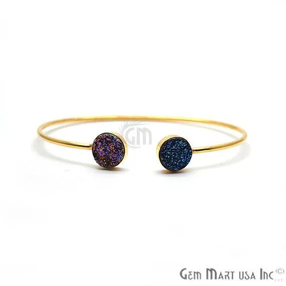 Adjustable Gold Plated Stacking Bangle Bracelet Womens Jewelry GemMartUSA Bracelets Adjustable Gold Plated Stacking Bangle Bracelet Womens Jewelry GemMartUSA Bracelets