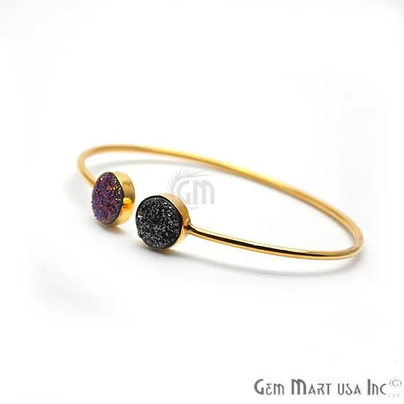 Adjustable Gold Plated Stacking Bangle Bracelet Womens Jewelry GemMartUSA Bracelets Adjustable Gold Plated Stacking Bangle Bracelet Womens Jewelry GemMartUSA Bracelets