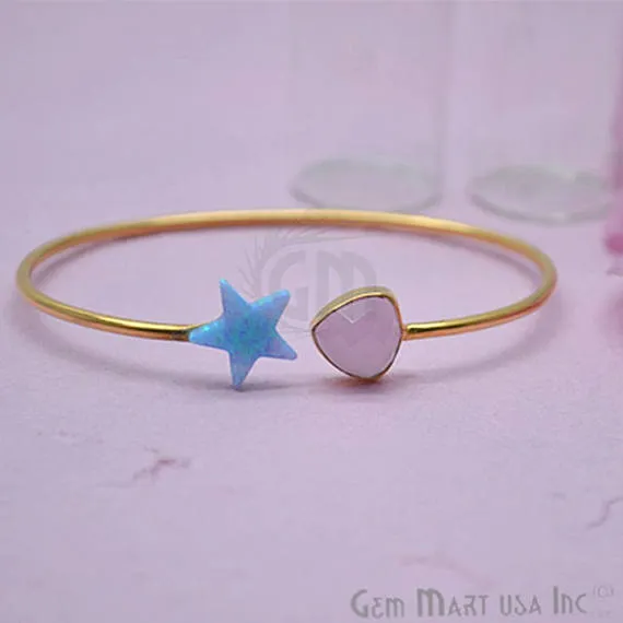 Adjustable Gold Plated Stacking Bangle Bracelet Womens Jewelry GemMartUSA Bracelets Adjustable Gold Plated Stacking Bangle Bracelet Womens Jewelry GemMartUSA Bracelets