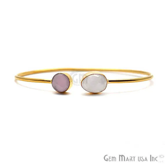Adjustable Gold Plated Stacking Bangle Bracelet Womens Jewelry GemMartUSA Bracelets Adjustable Gold Plated Stacking Bangle Bracelet Womens Jewelry GemMartUSA Bracelets