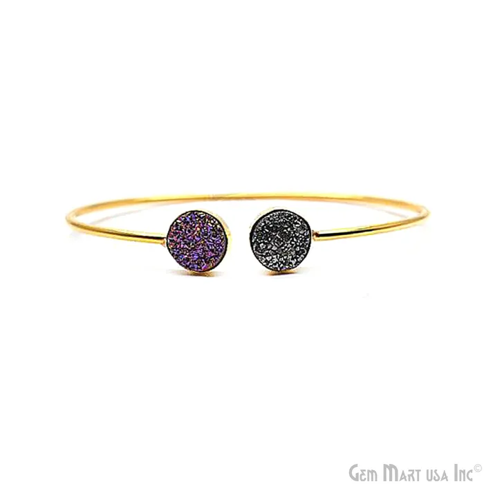 Adjustable Gold Plated Stacking Bangle Bracelet Womens Jewelry GemMartUSA Bracelets Adjustable Gold Plated Stacking Bangle Bracelet Womens Jewelry GemMartUSA Bracelets