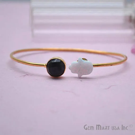 Adjustable Gold Plated Stacking Bangle Bracelet Womens Jewelry GemMartUSA Bracelets Adjustable Gold Plated Stacking Bangle Bracelet Womens Jewelry GemMartUSA Bracelets