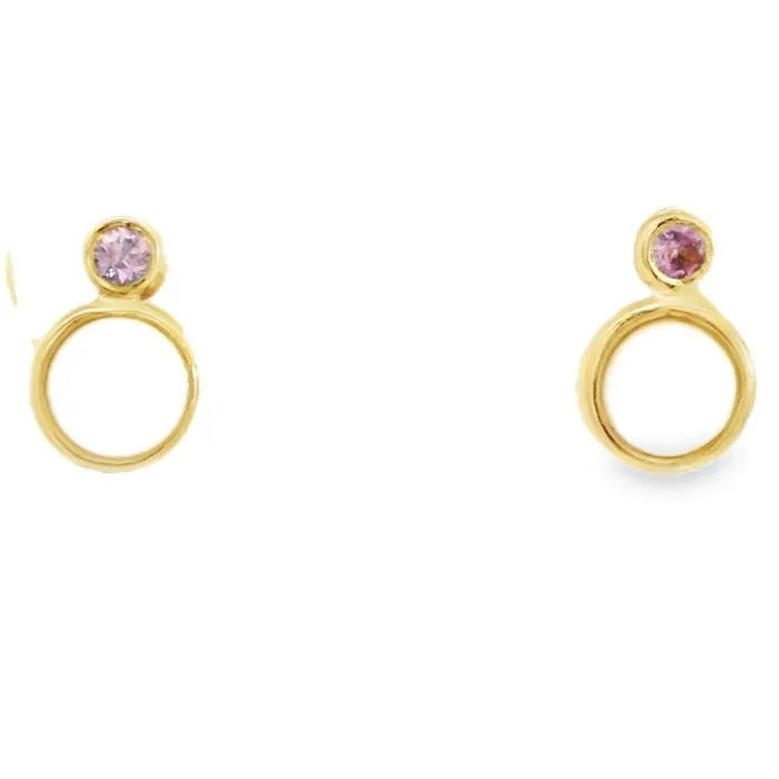 Australian Light Opal Earrings set in 14 Karat Yellow Gold Australian Opal Cutters Earrings