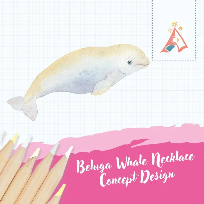 Beluga Whale Necklace Camp Hollow Necklaces
