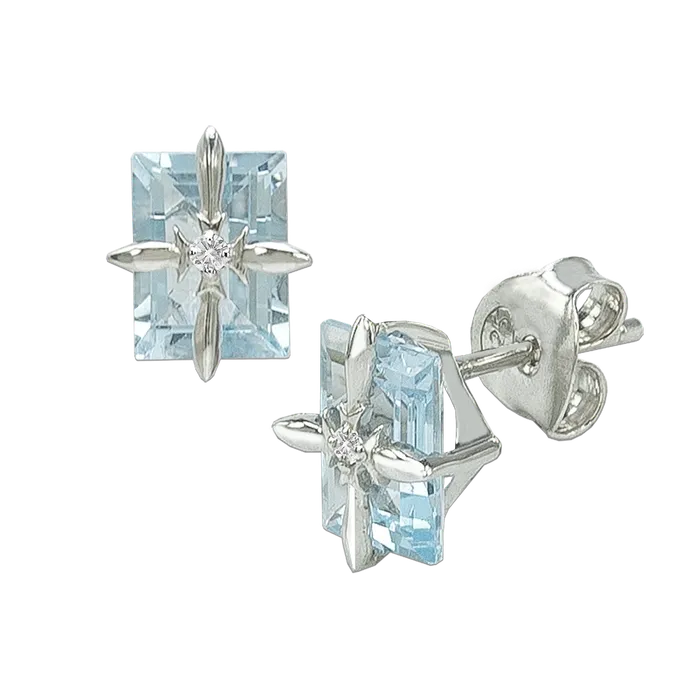 Bonnie Star Blue Topaz Earring acemijewelry Earrings