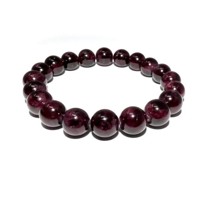 Bracelets Brazilian Garnet Brave Passionate Love 10mm Stretch Bracelet Lily Rose Jewelry