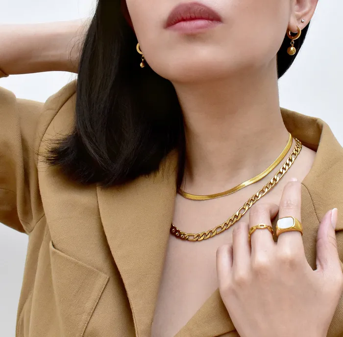 BROOKLYN NECKLACE GOLD SAMPLE Mai Dsire Necklaces
