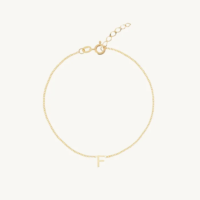 Camile Stone Bracelets The Original Initial Letter Bracelet