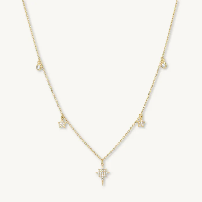 Camile Stone Necklaces Bright North Star Sapphire Necklace