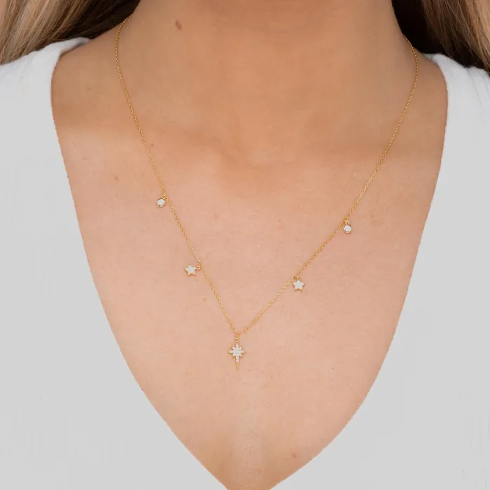 Camile Stone Necklaces Bright North Star Sapphire Necklace Camile Stone Necklaces Bright North Star Sapphire Necklace