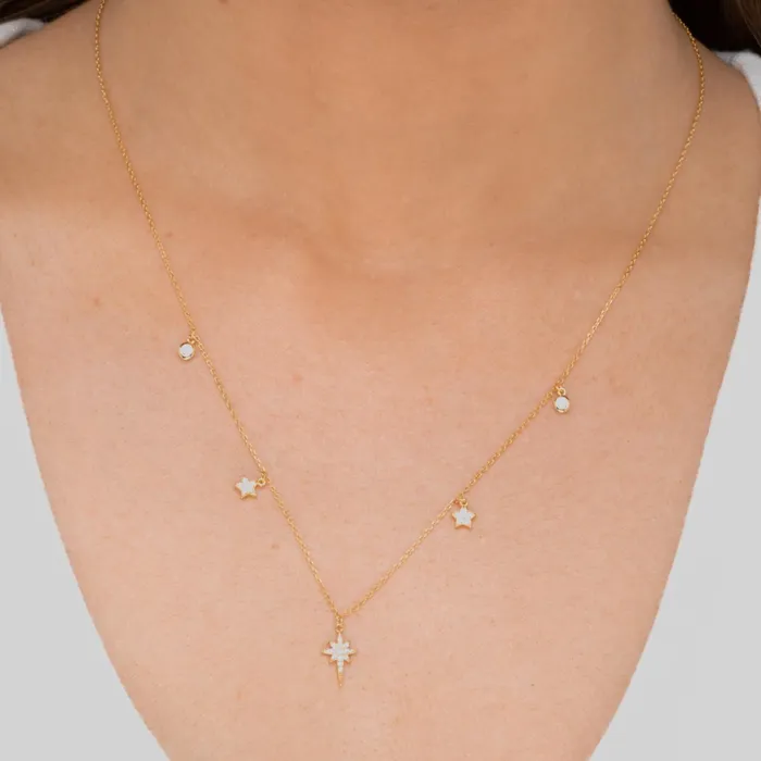 Camile Stone Necklaces Bright North Star Sapphire Necklace Camile Stone Necklaces Bright North Star Sapphire Necklace