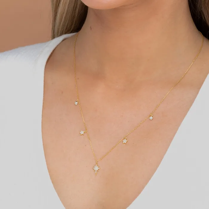 Camile Stone Necklaces Bright North Star Sapphire Necklace Camile Stone Necklaces Bright North Star Sapphire Necklace