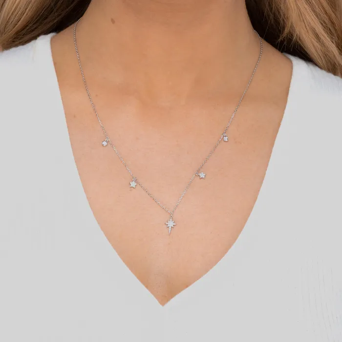 Camile Stone Necklaces Bright North Star Sapphire Necklace Camile Stone Necklaces Bright North Star Sapphire Necklace