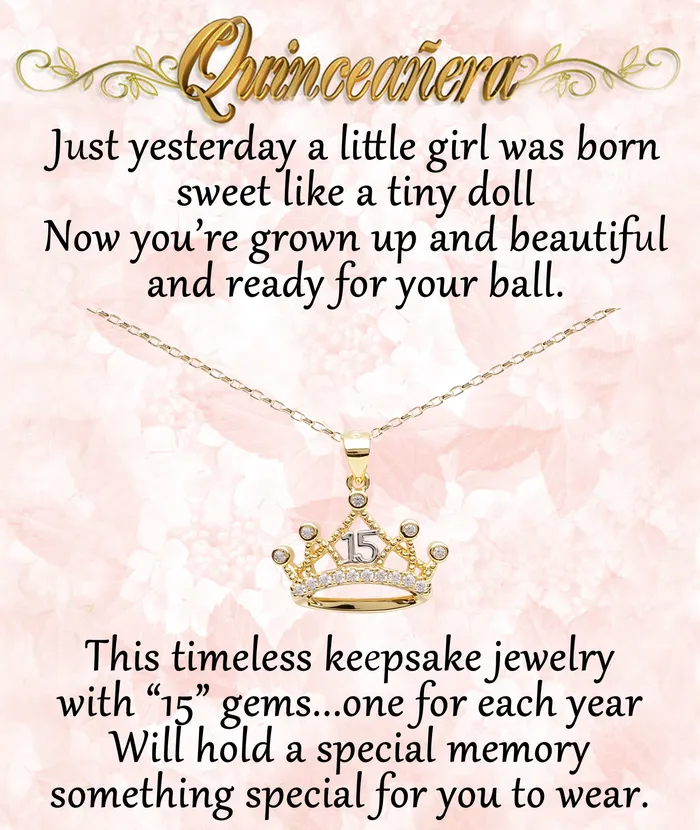 Cherished Moments Necklaces Quinceaera Tiara Necklace