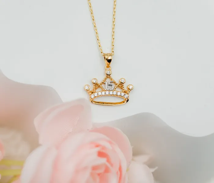 Cherished Moments Necklaces Quinceaera Tiara Necklace Cherished Moments Necklaces Quinceaera Tiara Necklace