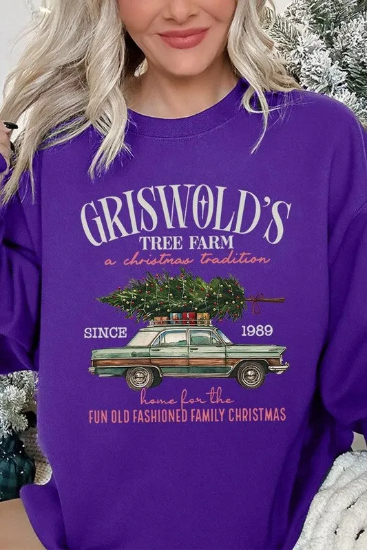 Color Bear Griswold Christmas Tree Farm Fleece Sweatshirts Necklaces