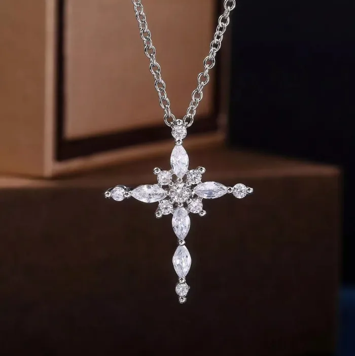 Cross Necklace Cross Necklace Women Cross Chain Cross Necklace Diamond Cross Pendant Diamond Cross Pendant Cross with Chain Minx London Necklaces