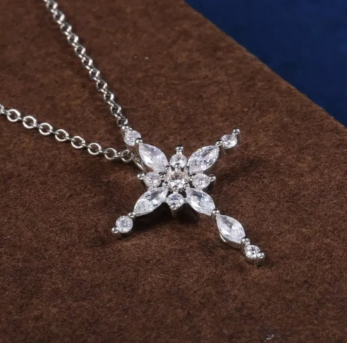 Cross Necklace Cross Necklace Women Cross Chain Cross Necklace Diamond Cross Pendant Diamond Cross Pendant Cross with Chain Minx London Necklaces