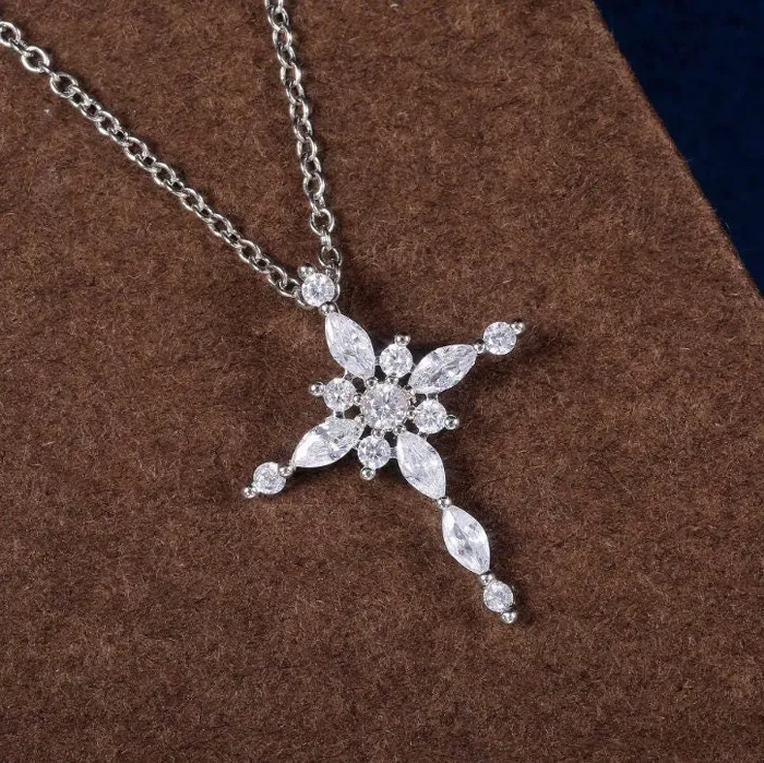 Cross Necklace Cross Necklace Women Cross Chain Cross Necklace Diamond Cross Pendant Diamond Cross Pendant Cross with Chain Minx London Necklaces