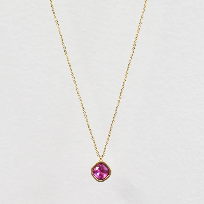 DESIREE RUBY BIRTHSTONE PENDANT JULY SAMPLE Mai Dsire Necklaces
