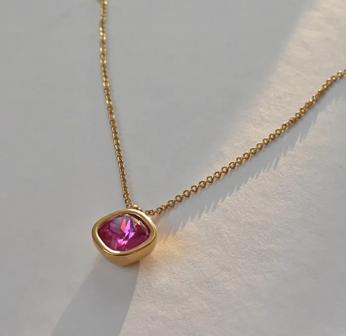 DESIREE RUBY BIRTHSTONE PENDANT JULY SAMPLE Mai Dsire Necklaces