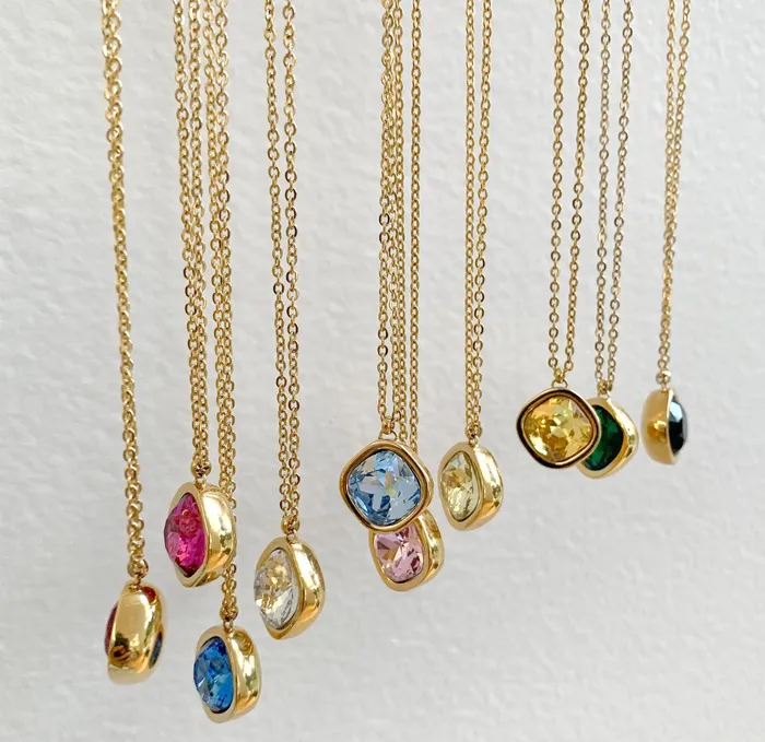 DESIREE RUBY BIRTHSTONE PENDANT JULY SAMPLE Mai Dsire Necklaces