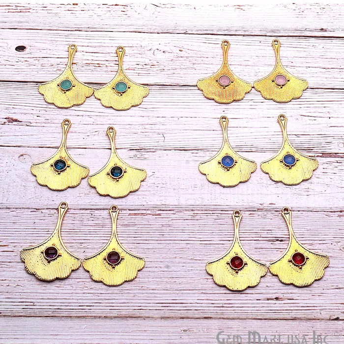 DIY Gemstone Gold Plated 43x31mm Mandala Connector 1PC GemmartUSA PreStyled Sets DIY Gemstone Gold Plated 43x31mm Mandala Connector 1PC GemmartUSA PreStyled Sets