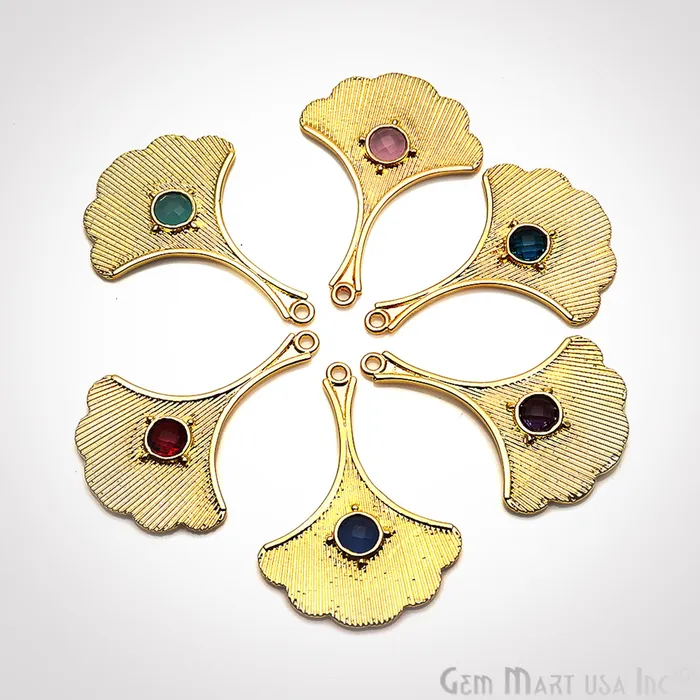 DIY Gemstone Gold Plated 43x31mm Mandala Connector 1PC GemmartUSA PreStyled Sets DIY Gemstone Gold Plated 43x31mm Mandala Connector 1PC GemmartUSA PreStyled Sets