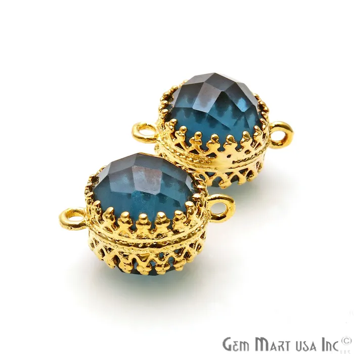 DIY Tanzanite Gold Plated Prong Setting Double Side Gemstone Connector GemmartUSA PreStyled Sets DIY Tanzanite Gold Plated Prong Setting Double Side Gemstone Connector GemmartUSA PreStyled Sets